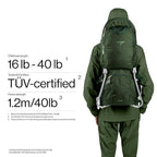 Vandra™ Forest - Scandinavian Hiking Baby Carrier Backpack - Gravity Lock™ Hard-Shell Frame - Nest Child Carrier for Toddler & Kids - Dust Bag, Alu Tag & More Included