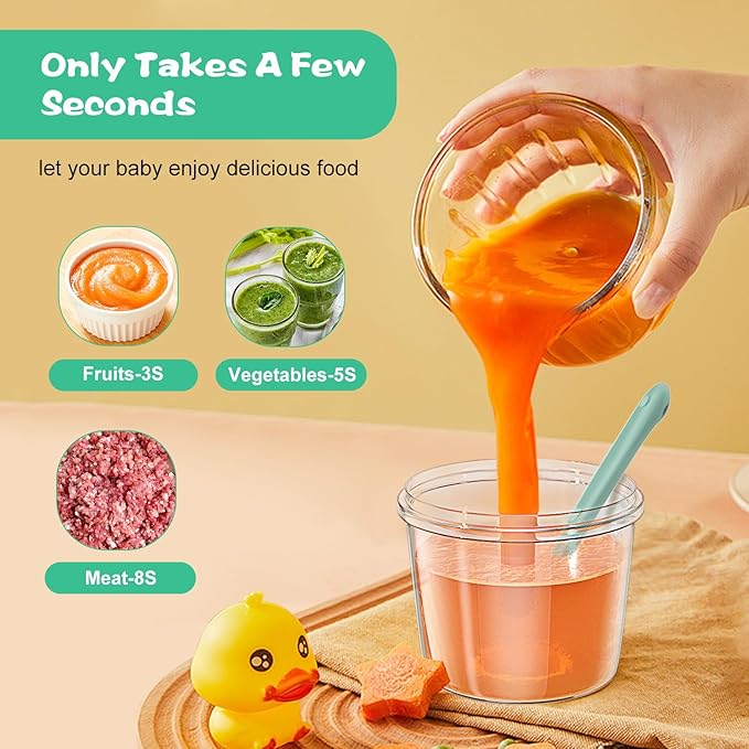 Baby Food Maker - Baby Food Processor Baby Food Blender for Baby Food, Fruit, Vegetable, Meat, Baby Food Puree Maker Make Fresh and Nutritious Meals for Your Little One
