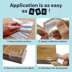 CalMyotis Corner Protector Guards - Furniture Edge Safety Bumpers - Baby Proof Bumper & Cushion to Cover Sharp Furniture & Table Edges - Clear & Transparent - (12 Pack)