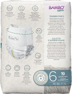 Bambo Nature Hypoallergenic Training Pants, Eco-Labelled Training Pants, Totally Chlorine-Free, Skin Friendly - Size 6 (95 Count)