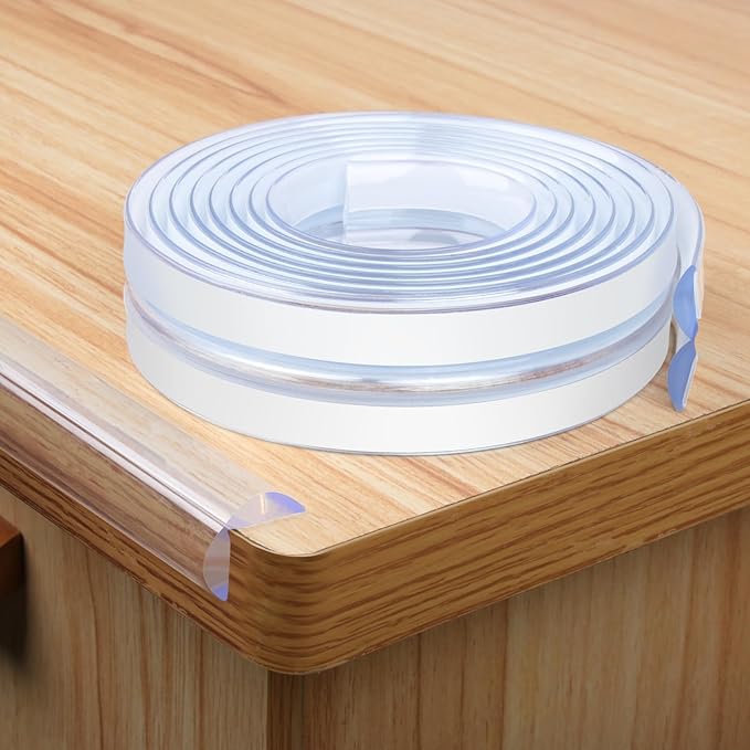 Corner Protectors, Clear Corner Protector Baby Proofing, Soft Edge Protectors,16.4ft(5M) Corner Guards Furniture Corner&Edge Safety Bumpers with Upgraded Strong Adhesive for Furniture&Sharp Corners