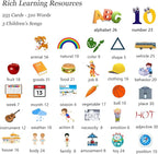 Talking Flash Cards for Toddlers 1 2 3 4 5, Speech Therapy Toys Autism Toys, ABC 123 Sight Words Etc - 255 Cards-510 Sides, Educational Learning Interactive Toys with Giftable Package