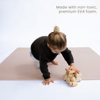 Toddlekind Solid Color Foam Play Mat 4x4 Baby Playmat. Stylish, Non-Toxic, Odorless, Plain Design Puzzle Play Mat 0m+ (Rose/Blush/Nude)