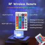 Ocean Lamp, 16 Colors Adjustable Northern Lights Projector, Mute Northern Lights Lamp, Aurora Light Projector with Remote for Bedroom Living Bath Bar