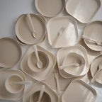 mushie Round Dinnerware Bowls for Kids | Made in Denmark, Set of 2 (Vanilla)