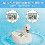 b&h Baby Bath Thermometer, Swan Digital Infant Safe Bath Thermometer - Reliable Temperature Readings - Easy to Read Screen- Shower Timer - Waterproof and Floats in Water, Newborn Must Haves