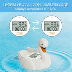 b&h Baby Bath Thermometer, Swan Digital Infant Safe Bath Thermometer - Reliable Temperature Readings - Easy to Read Screen- Shower Timer - Waterproof and Floats in Water, Newborn Must Haves