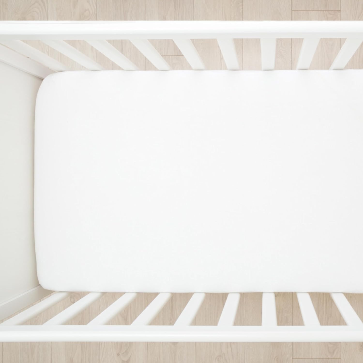 HonestBaby unisex-baby Fitted Crib Sheets Set Standard Mattress, 100% Organic Cotton Baby Boys, Girls, Neutral, 1 Pack - Love Dot, One Size