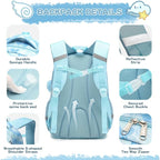 Cusangel Backpack for Girls Boys School Bookbags Kindergarten Elementary Lightweight Waterproof Multifunctional Large Capacity for kids(17 inch Fun Prints)