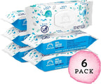 Amazon Brand - Mama Bear 99% Water Based Baby Wipes, Hypoallergenic for Sensitive Skin, Fragrance Free, 432 Count (6 Packs of 72)