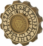 Freelove Viking Pirate & Gossip Design Fidgets Spinners, Copper Metal Spinner Fidget Toy Prime for Adults, Premium Bearing for 4~6 Mins, Autism Sensory ADHD Anxiety Stress Reduce Figet Spiner, Brass