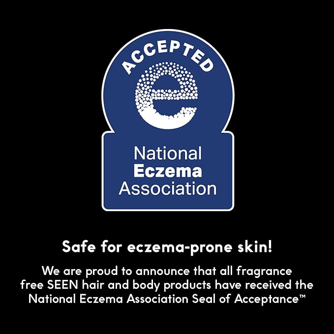 SEEN Travel Trio, Fragrance Free - Non-Comedogenic & Sulfate-Free Blow-Out Hair Cream, Shampoo & Conditioner Set- Reduces Frizz- Heat Protectant- Safe for Sensitive & Eczema Prone Skin