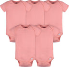 Gerber baby-boys 5 Pack Onesies Multi-packs Bundle Interlock 180 Gsm