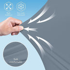 Cute Castle Cooling Cover Pregnancy Pillows, Soft U-Shape Maternity Pillow with Removable Cover - Full Body Pillows for Adults Sleeping - Pregnancy Must Haves - Jumbo 57 Inch - Grey