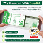 Easy@Home PdG Test Strips: 10 Pack - Track Ovulation Insights with Progesterone Urine Tests – at Home Fertility Test for Women with Premom Ovulation App - PdG (Pregnanediol Glucuronide) Tests