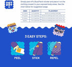 NATPAT Buzz Patch Mosquito Patch Stickers for Kids - Plant Based Ingredients, Non-Toxic - The Original All Natural Citronella Essential Oil Insect Patch, DEET Free, for Toddlers, Kids (60 Pack)