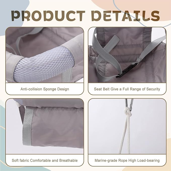 2 in 1 Baby Jumper with Swing, Baby Swing Indoor and Outdoor Use, Baby Jumpers and Bouncers, Toddler Swing with Foldable Stand