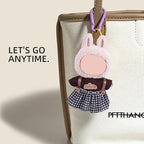 17cm Doll Clothes 5 Sets, Hat & Overalls Dress Up Outfit Compatible for Labubu 17cm 15cm Accessories, No Doll Included