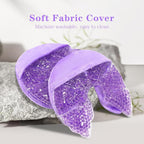 Hot/Cold Breast Gel Bead Ice Packs Breast Cooling/Heat Pads Relief for Breastfeeding, Nursing Pain, Mastitis, Engorgement, Swelling, Plugged Ducts | Boost Milk Let-Down & Production,2 Pack (Purple)