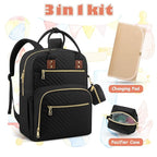 Baby Diaper Bag Backpack, Travel Diaper Bags for Baby Girl Boy Large Capacity Baby Bag Backpack for Women Black