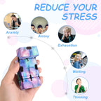 Galaxy Infinity Space Astronaut Infinity Toy Stress and Anxiety Relief Cool Hand Mini Kill Time Cube Toys for ADHD Teens Adults, 5 Styles (Graceful Style, 20 Pieces)