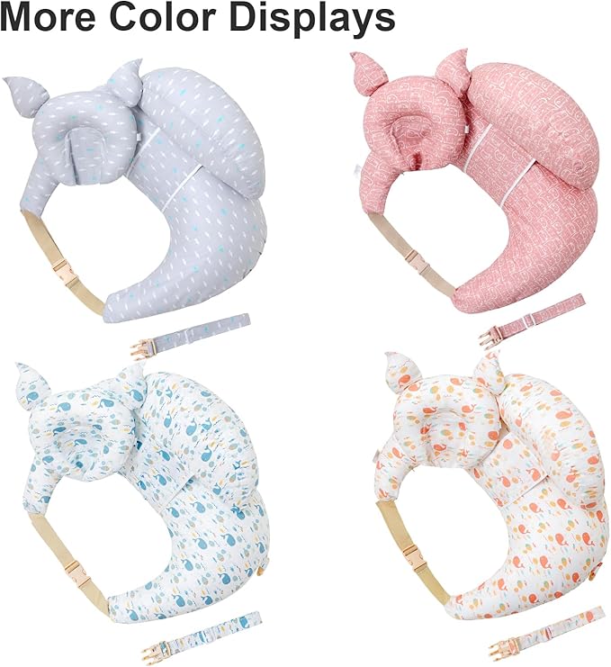 Nursing Pillow for Breastfeeding, Breastfeeding Pillows for More Support for Mom and Baby, with Adjustable Waist Strap