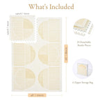 PopsyKosy Super 1 Inch Thick Premium Quality Exercise & Baby Foam Play Mats - Expandable & Large Non-Toxic Odorless Floor Mat - 6 Tiles Spacious 6x4ft - Peel-Resistant - Ecru Linen