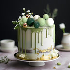 75 Pcs Cake Balls Topper Decorations Foam Cupcake Topper Mini Balloon Cake Topper Balls Cake Picks for Cake Deco Birthday Party Wedding（Green,Gold, White）