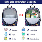 Accmor Toddler Backpack Leash with Anti Lost Wrist Link, Cute Mini Child Walking Harnesses Keep Kids Close Back Pack Rope Tether Rein for Baby Boys (Navy Blue/Dinosaur)