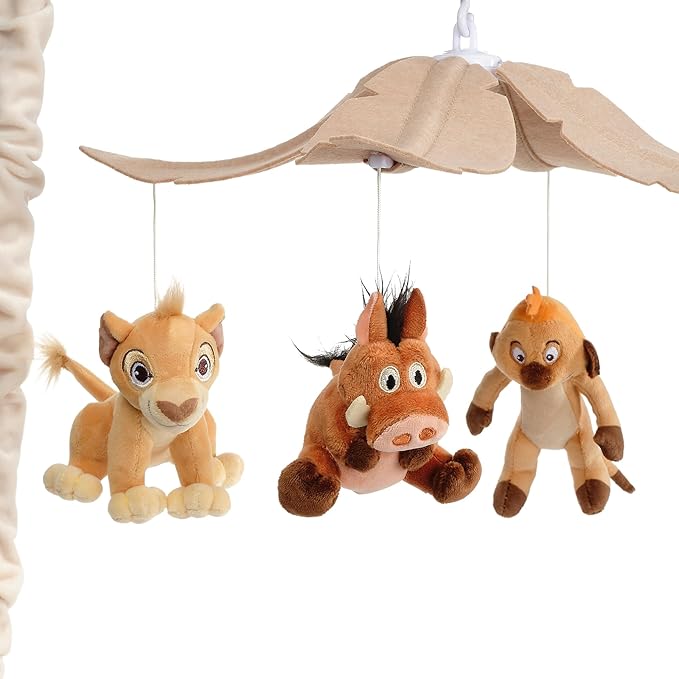 Lambs & Ivy Disney Baby Lion King Safari Musical Baby Crib Mobile Soother Toy