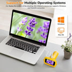 NOCOEX 1000X Handheld Kids Microscope for Edu Gift - 8 LED Light Portable Microscope for Kids, Photo & Video Mini Digital Micro Scope, Type C Charging 2'' Screen Windows & Mac OS for Age 3-12 Student