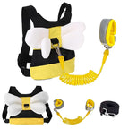 Toddler Harness with Anti Lost Wrist Link - Cute Children Leashes, Yellow Bees Baby Traction Safety Rope Leash with Key Lock Design, for Boys/Girls Walking Assistant