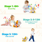 Musical Baby Toys 6-12 Month, 1st First Birthday Gift for 1 Year Old Boys Girls, Crawling & Walking Puppy Toy 6 7 8 9 10 12-18 Month Old Bilingual Learning Developmental Toy for Baby Boy Girl Age 1-2