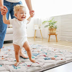 Premium Foam Baby Play Mat 50x50 Playpen Mat Thicker Cushioned Crawling Mat Waterproof Baby Floor Play Mat Non-Slip Activity Mat for Baby and Toddlers Infants Play & Tummy Time(50x50, Car)