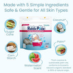 TruKid Bubble Podz Bubble Bath for Kids, Toddlers, & Babies, Tear Free Gentle & Refreshing Bath Bomb for Sensitive Skin with Natural Moisturizers, Non-Toxic, pH Balanced, Watermelon Scent (24 Podz)