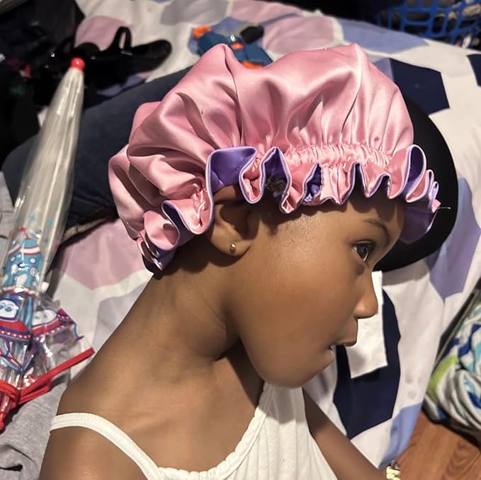 AKISS Baby Infant Newborn Toddler Satin Silk Hair Bonnet for Baby Girl Boy Sleeping Kids Cap Hat