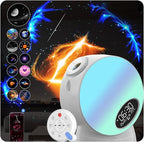 Upgraded 13 in 1 Star Projector, Planetarium Galaxy Projector for Bedroom with Bluetooth Speaker & White Noise, Timer & Remote, Multicolor Night Light for Kids Room Décor, Adults