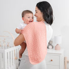 Comfy Cubs Muslin Burp Cloths 20" x 10", Pack of 10 - Large, 6-Layer, Ultra Absorbent 100% Cotton for Baby Drool and Messes - Soft, Safe & Gentle Baby Burp Cloths for Boys & Girls - Lace