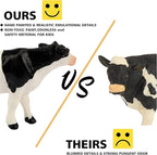 Toymany 14PCS 0.6-2.5" Tiny Farm Animal Figures Toy, Detailed Texture Farm Figurines Cake Topper, Easter Eggs Birthday Gift School Project for Kids Children Toddlers