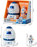 Concentration, Focus Toys , Space Rocket Ship Rocketship Small Spaceship Kids Astronaut Toy, Rocket, Educational, Concentration, Learning, Outer Space Toy, Gift for 3-8