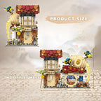 Honey Bee Workshop Mini Building Set, Creative DIY Simulation Building Toys, 1242PCS Mini Building Honey Bee Workshop Set Boys Girls 6+