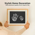 1-Pack Inkless Baby Hand and Footprint Kit - Mess Free Ink Pad for Newborn Keepsake, Dog Nose & Paw Print Kit, Clean Touch Ink Pad for Baby Hand & Footprints, Ideal New Mom Gifts(Silver, Jumbo)