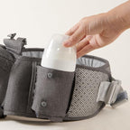 Sunveno Ergonomic Hip Seat Baby Carrier with Detachable Double Shoulder Straps, Waist & Back Relief, Breathable Mesh, Non-Slip Seat + Storage Pockets, Fits Infants & Toddlers 0-36 M up to 45 lbs