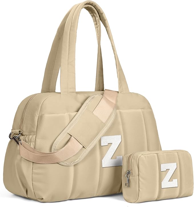 Gifts for Women Mom Unique-Monogram Duffle Bag, Weekender Bags for Women，Overnight Bag with Wet Pocket，Lightweight Travel Bags Personalized Gym Tote with Makeup Pouch