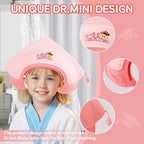 Baby Shower Cap Shield for Kids Soft Silicone Adjustable1-8 Years Old Hair Washing Hat for Kids Toddler Shower Cap Shield Makes the baby Bath More Fun