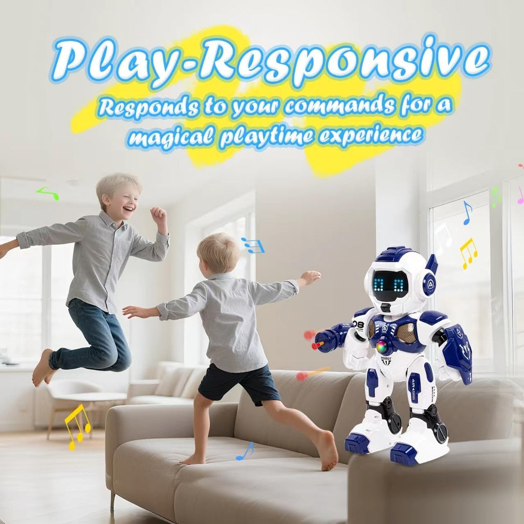 Kids Robot Toys, Remote Control Robot, Programmable Robot with Recorded Voice Music Dance Control, Gift for Toddler Boys and Girls