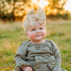 Baby Bows Headbands Nylon Hairbands Baby Girl Bows Hair Accessories for Infant Toddler Essentials(Black White Beige, mid)