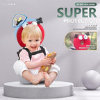 Baby Head Protector,Adjustable Baby Head Protection Backpack (Red Weirdo)