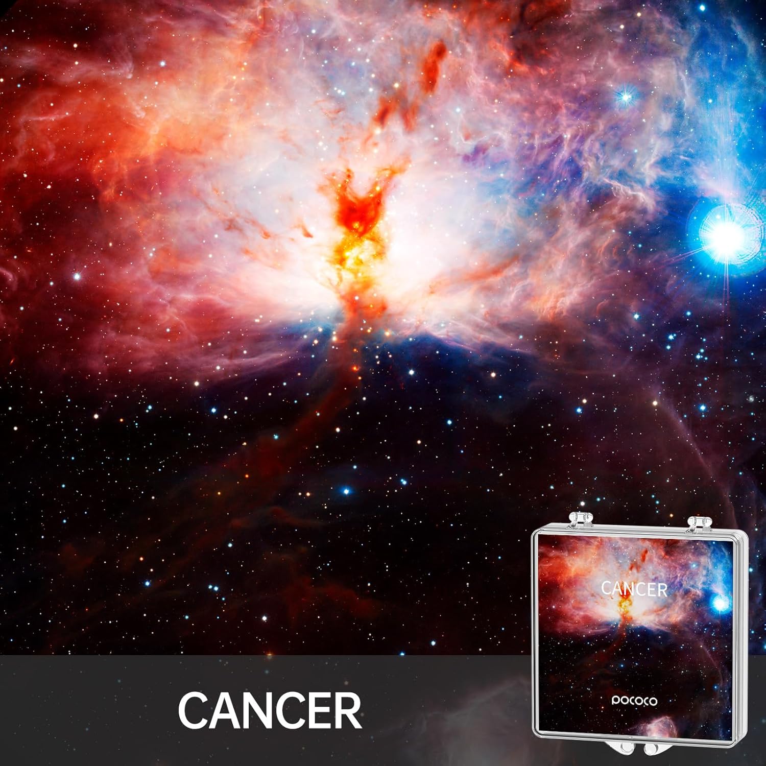 POCOCO Realistic Constellation-2 Galaxy Star Projector Night Light Discs: Realistic Galaxy Patterns, 5K Ultra HD, 96% Light Transmission, High Brightness - 6-Piece Pack (Projector Not Included)