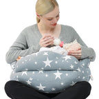 Chilling Home Nursing Pillow for Breastfeeding, Adjustable Nursing Pillow Breast Feeding Pillow Bottle Feeding, Breastfeeding Essentials for Newborn, Removable Cover